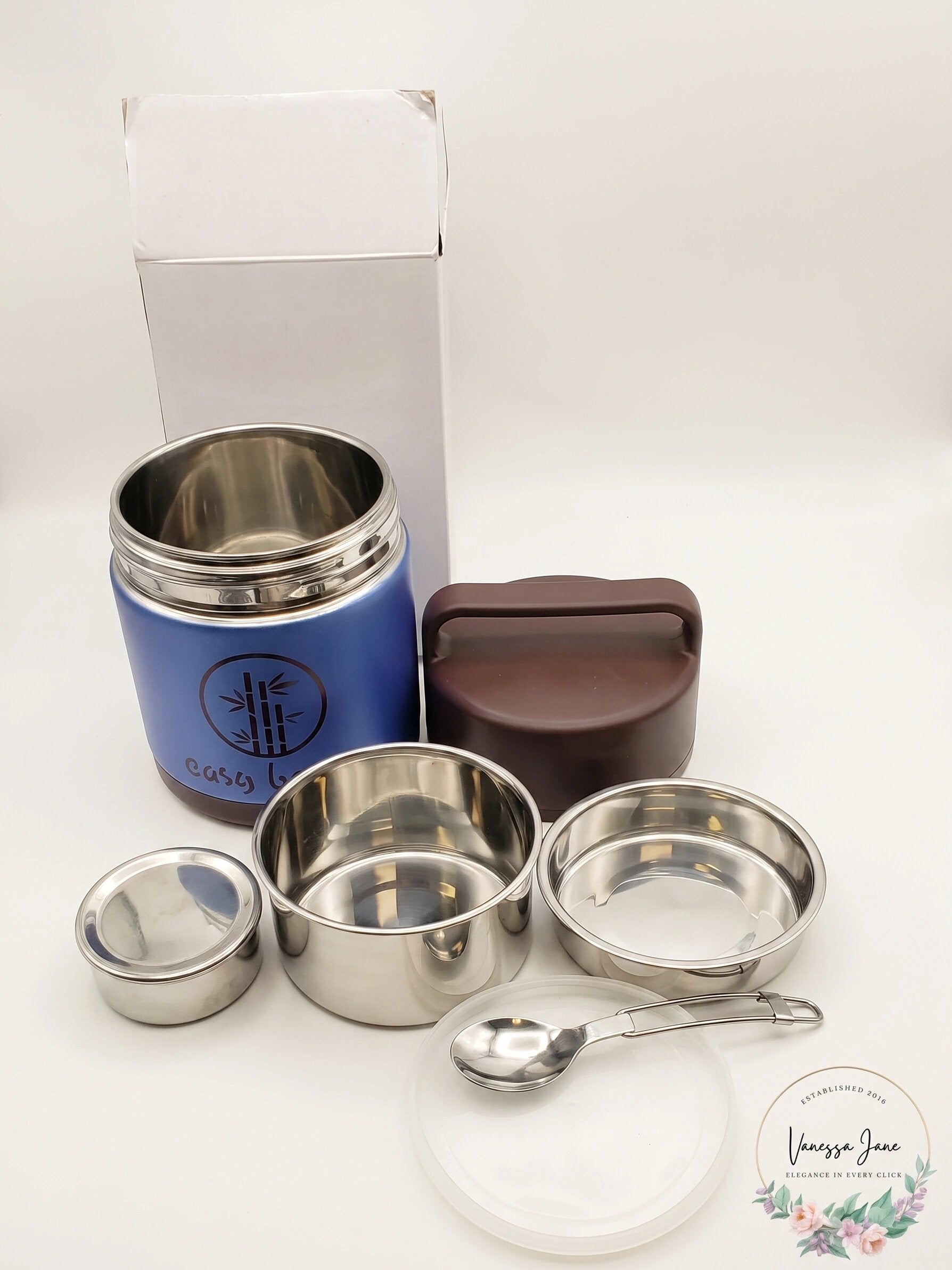 Vacuum Insulated Lunch Box Food Carrier Bento Box Thermal Insulating Stainless