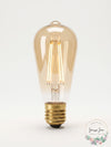 4 Pack Globe Lighting 60-Watt Equivalent ST19 Vintage Edison LED Light Bulb