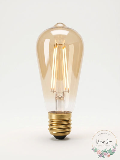 4 Pack Globe Lighting 60-Watt Equivalent ST19 Vintage Edison LED Light Bulb