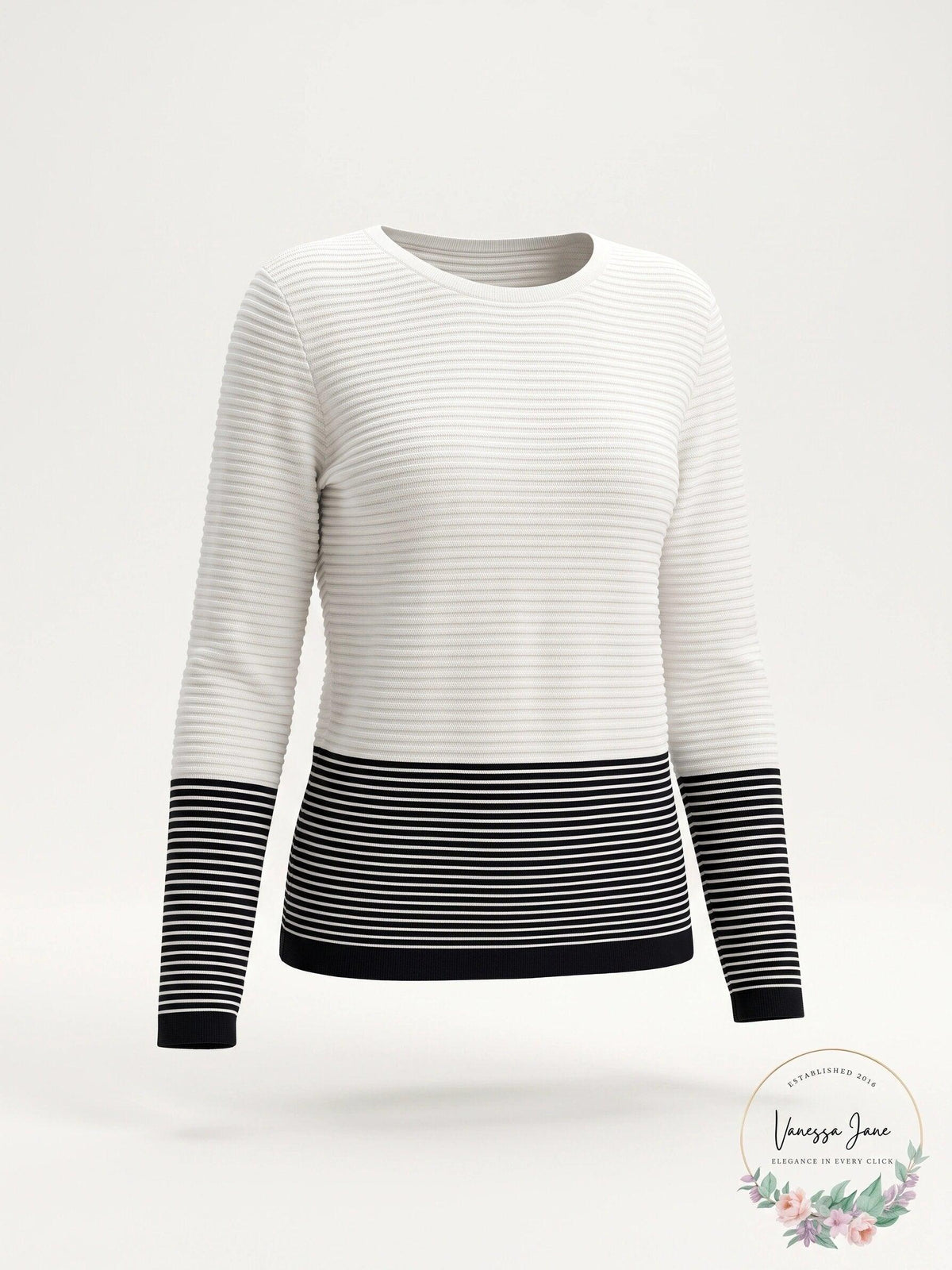 Charter Club Petite Striped Colorblock Sweater, Size PL