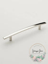 Amerock BP26204PN Cyprus 6-5/16 inch Center Cabinet Pull in Polished Nickel