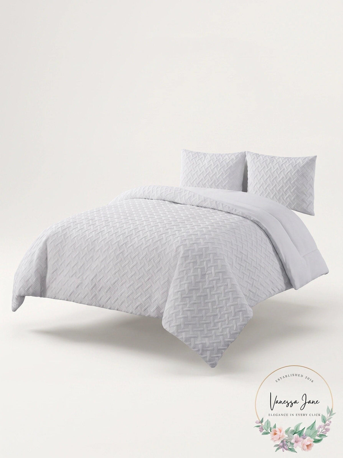 Vcny Home Nina Embossed Comforter Set, Twin XL Bedding