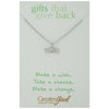 Inspirational Word Pewter Necklace - Wish