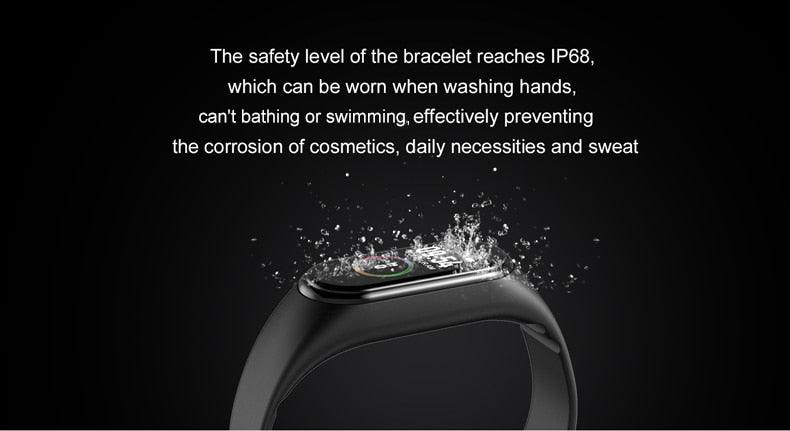 Inteligent Smart Watch Heart Rate Pressure Pedometer Sport Watches Bracelet Electric Sports Watch For Phones Health Smartwatch Heart Rate Monitor Sleep Monitor Waterproof Touch Screen