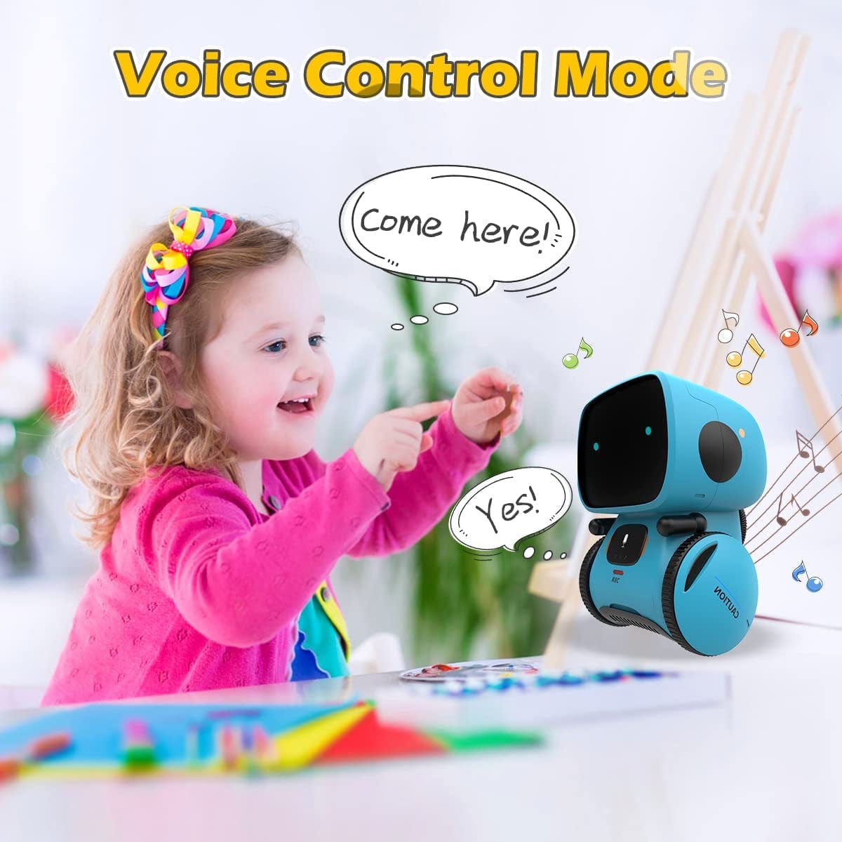 Interactive Smart Robotic Toy for Kids: Touch Sensor, Voice Control, Speech Recognition, Singing, Dancing, Repeating, and Recording. Ideal for Boys and Girls Aged 3-8 ebasketonline