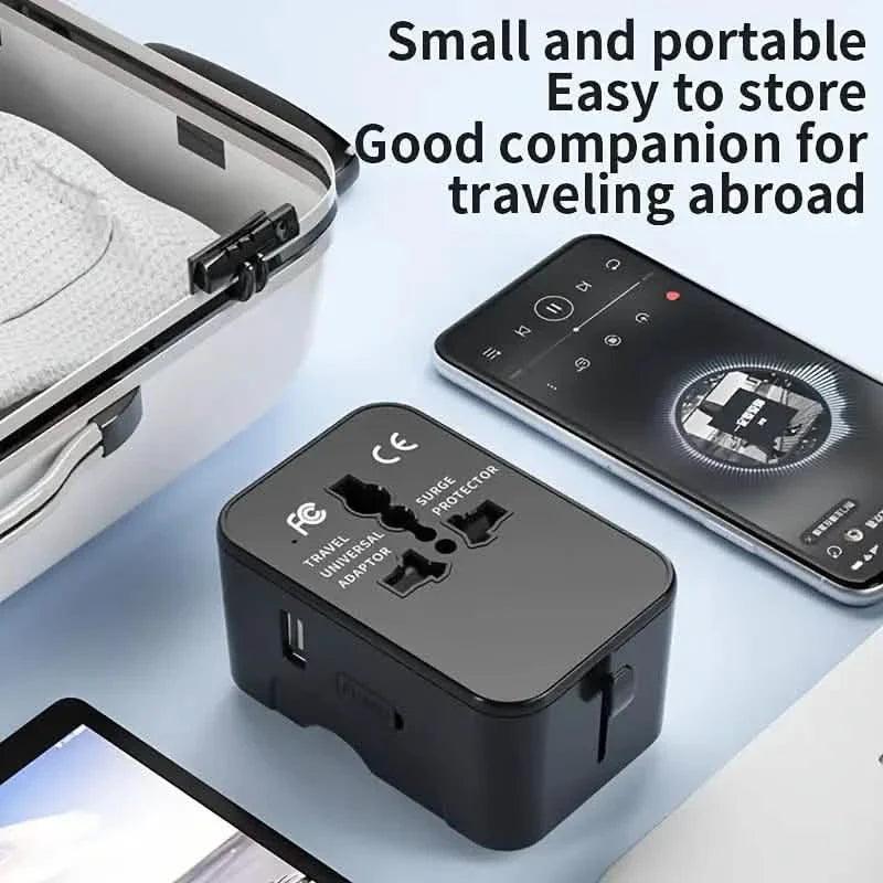 International Portable Worldwide All-in-One Plug Travel Adapter Converter for USA EU UK AUS