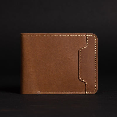 The Keystone Wallet - Saddle Brown Full-Grain Leather Wallet
