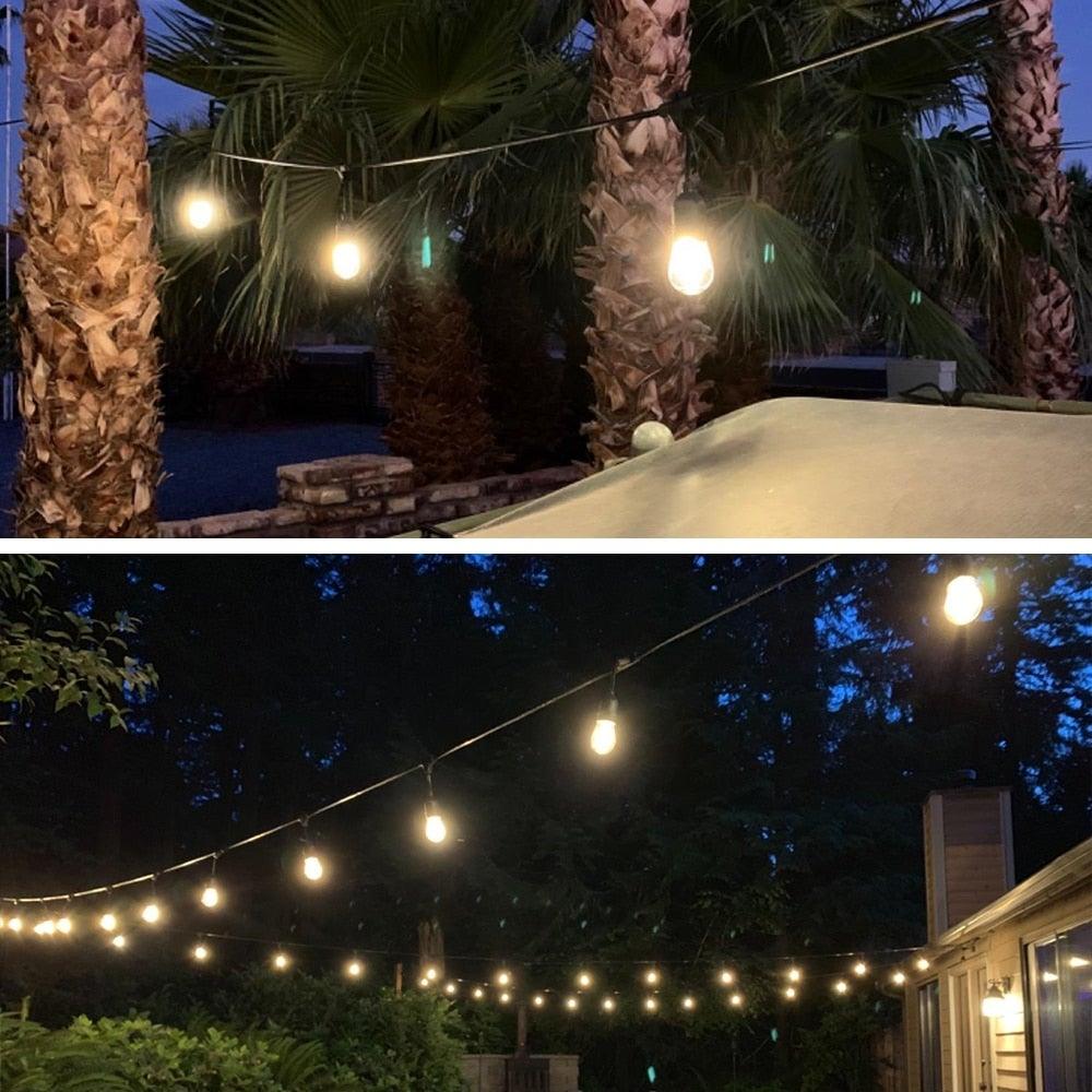 IP65 LED String Lights Retro Edison Filament Bulb Bright Daylight White Antique LED Filament Bulbs For Party Outdoor Garden Holiday Wedding Light String