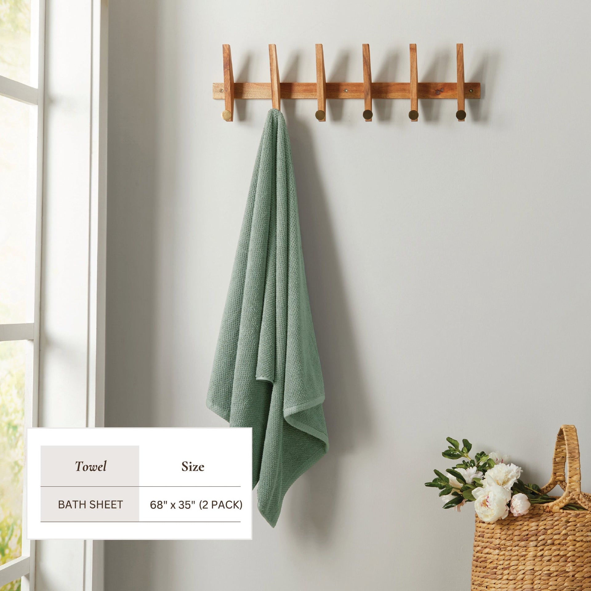 Cotton Textured Bath Towel Set - Acacia Collection