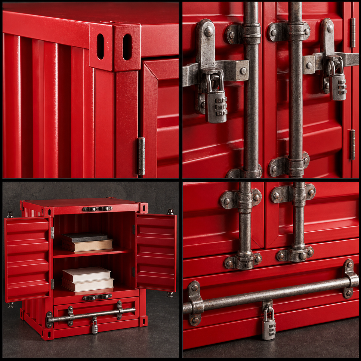 Container Storage Side Table - Large