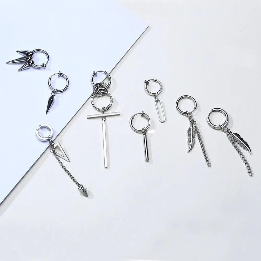 Earrings For Men Unisex Cuff For Pierced or Unpierced Ears.