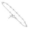 Italian 925 Sterling Silver Rosary Bracelet