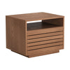 Slit Nightstand Walnut
