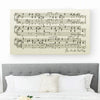 Ivory Sheet Music Art - 14th Anniversary Gift - 10x20"