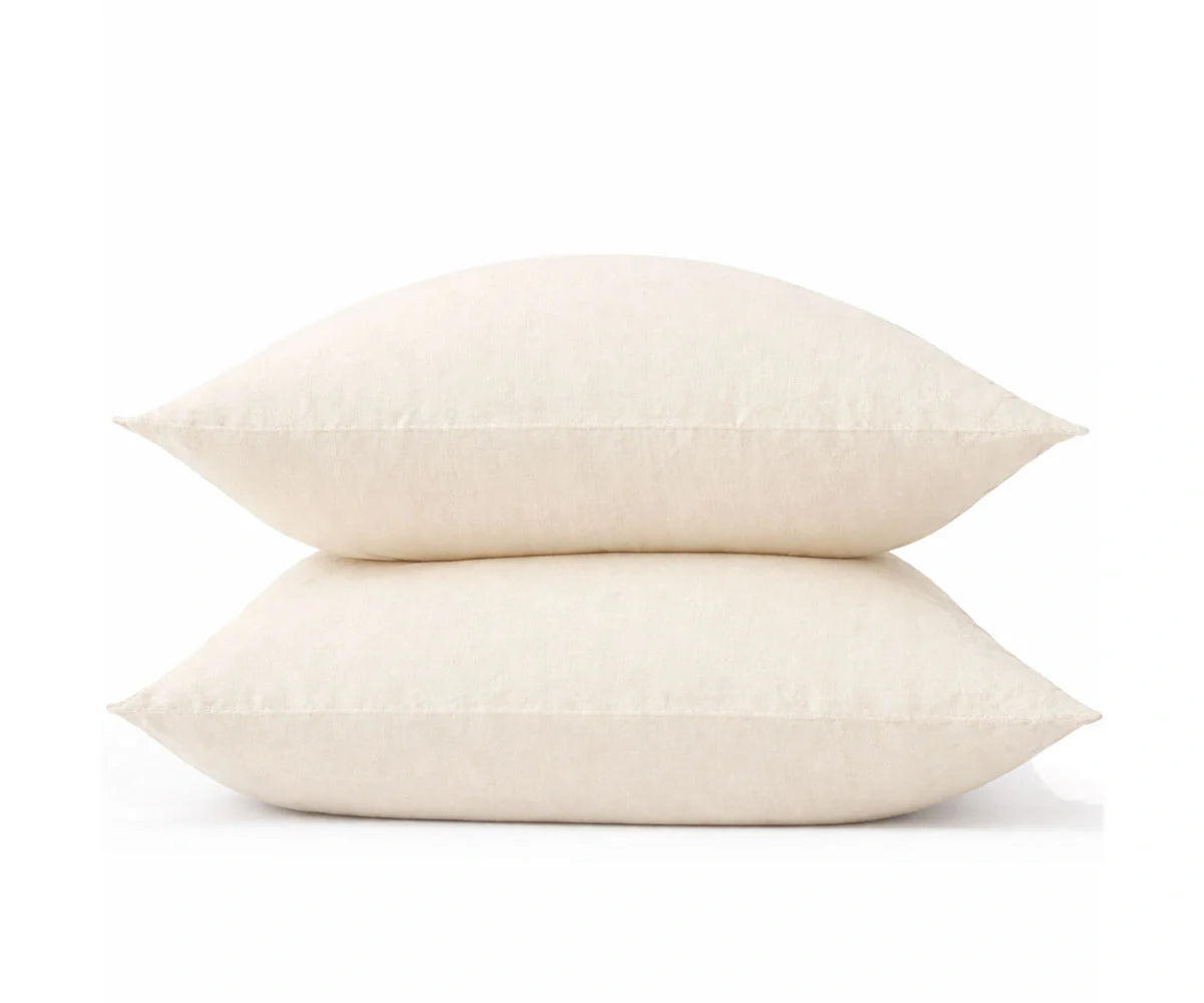Stonewashed 100% Linen Pillowcases - Set of 2