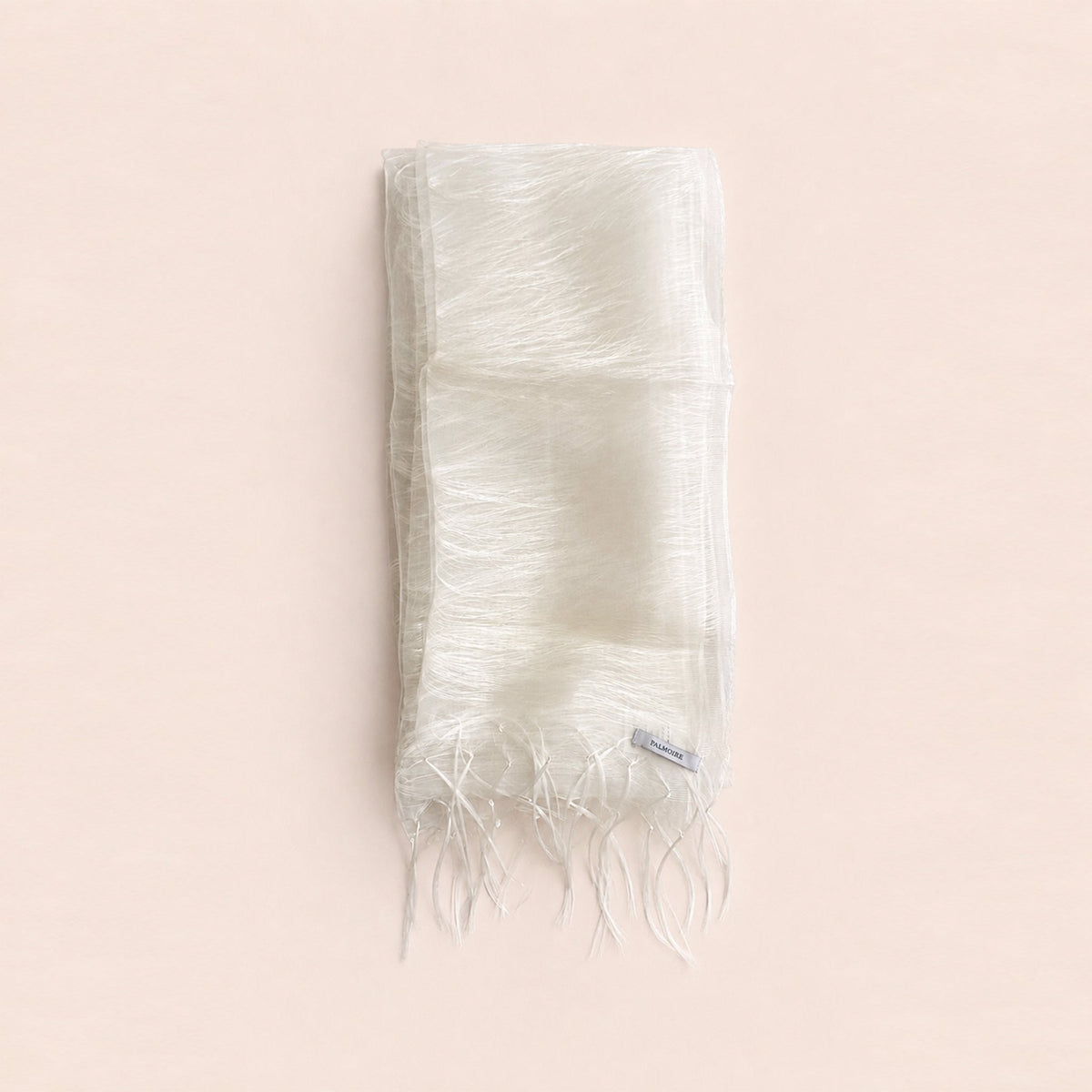 Ivory White Mulberry Silk Scarf