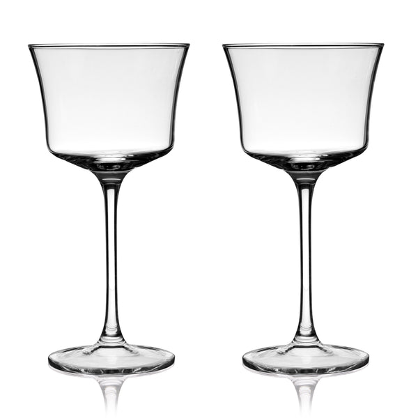 Raye Angled Crystal Sour Glasses Set of 2