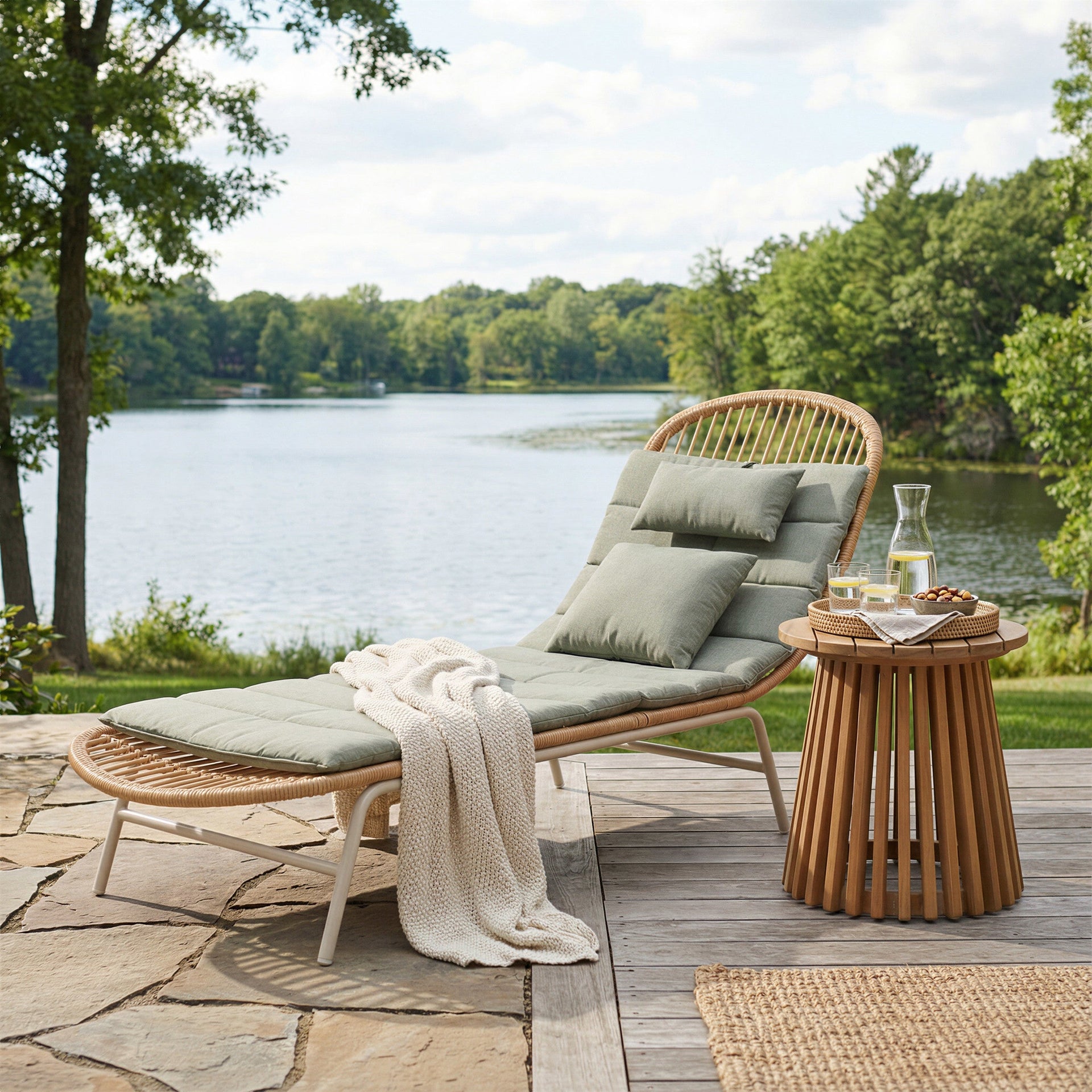 Skim Chaise Lounge Multicolor