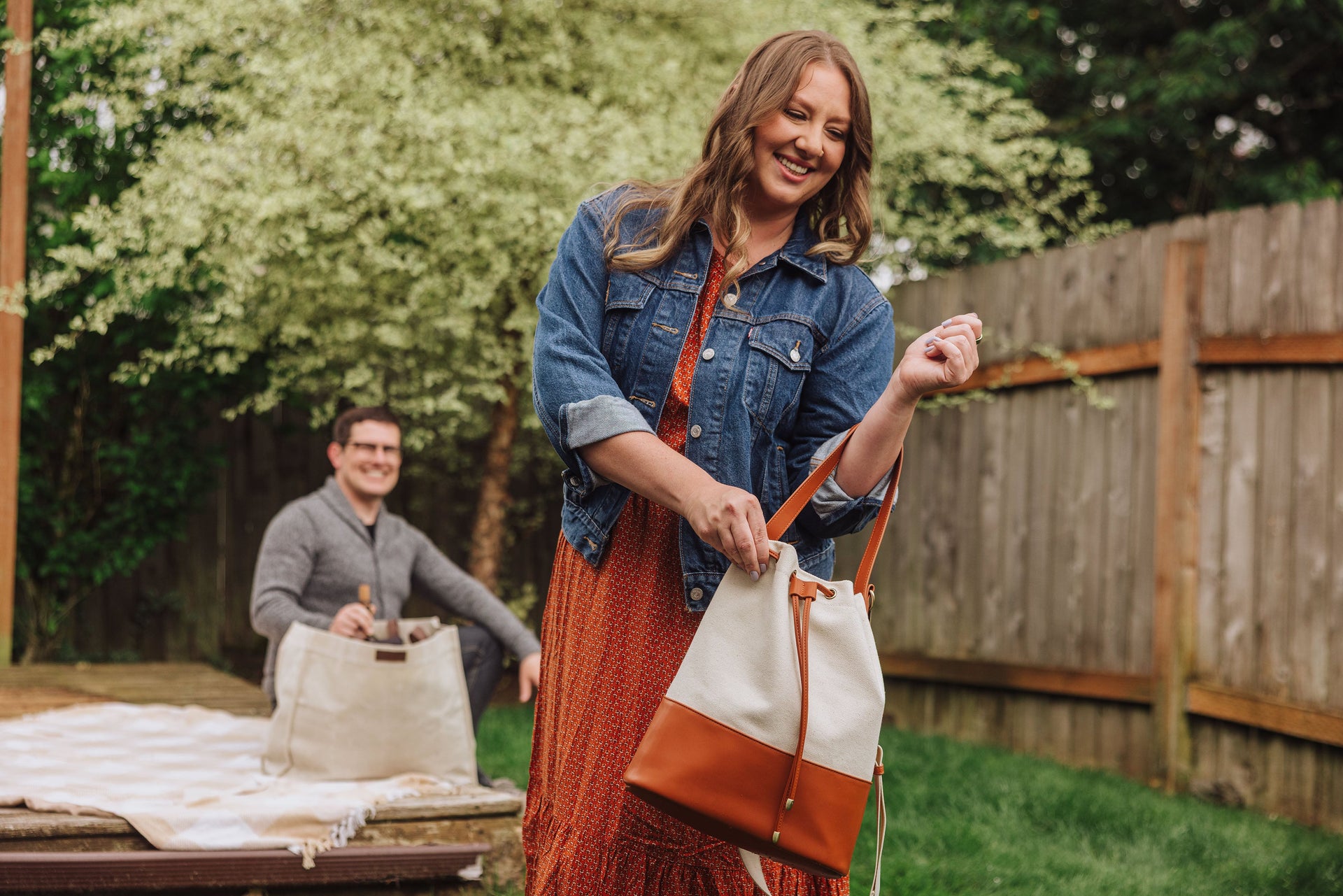 Sirolo Canvas & Leatherette Tote Picnic Time Family of Brands