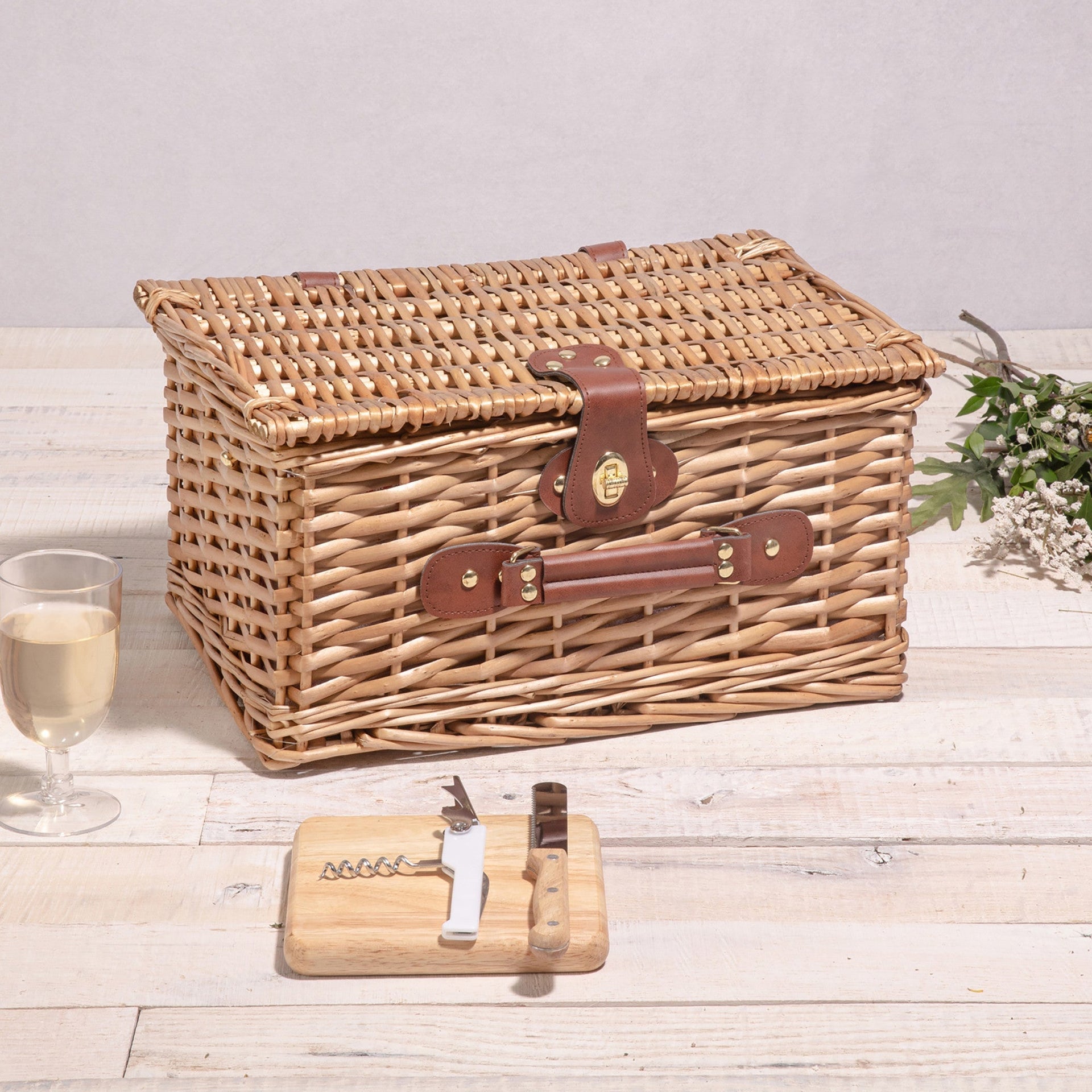 Classic Wine & Cheese Picnic Basket Picnic Time Family of Brands