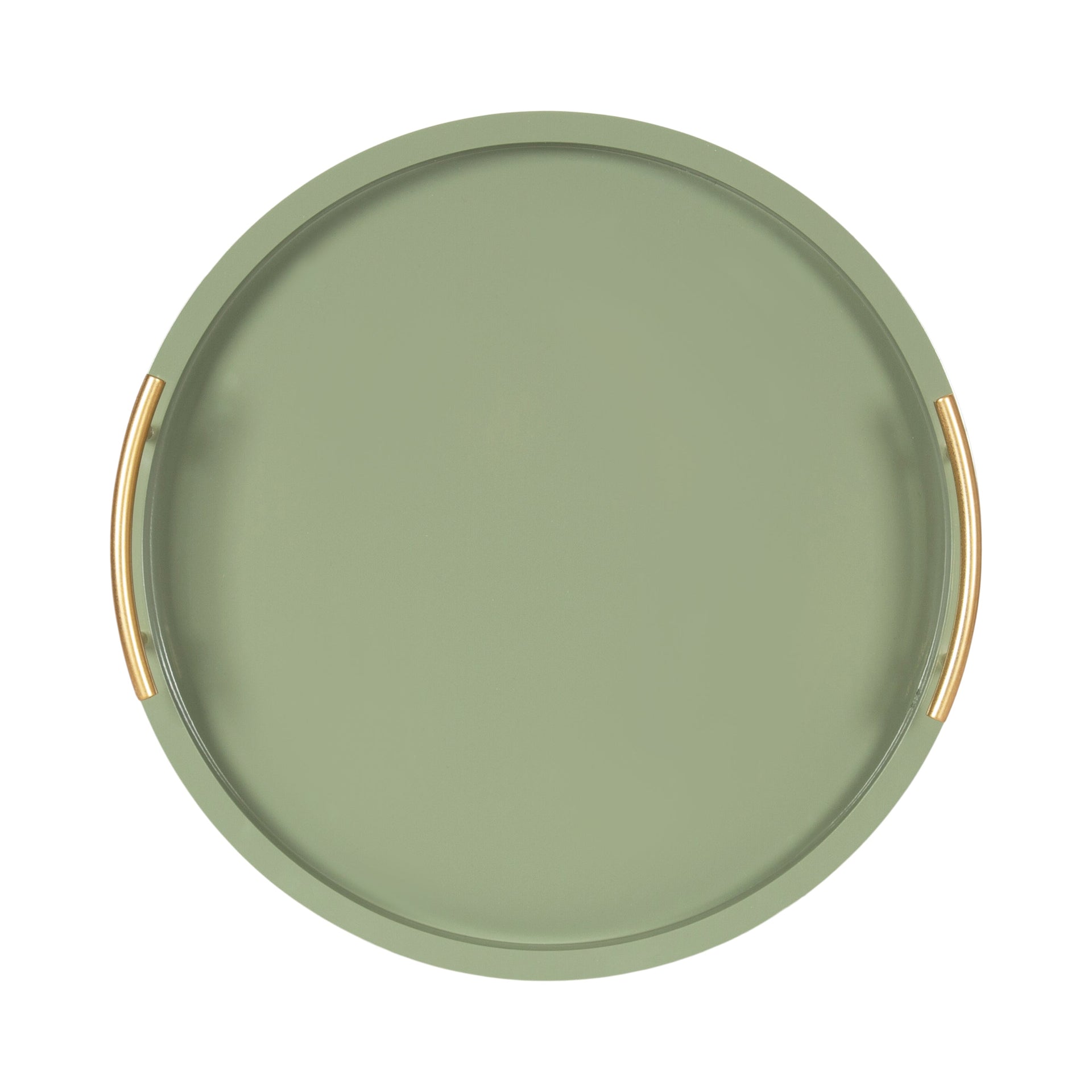 Halsey Wood Round Decorative Tray