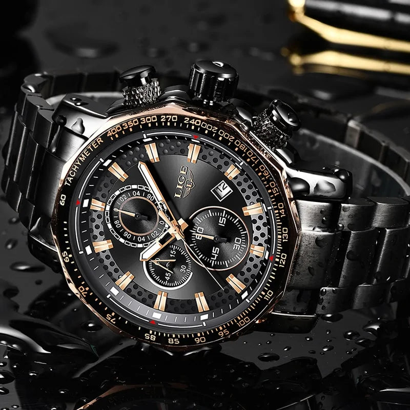 LIGE Elegant Precision Men's Watches