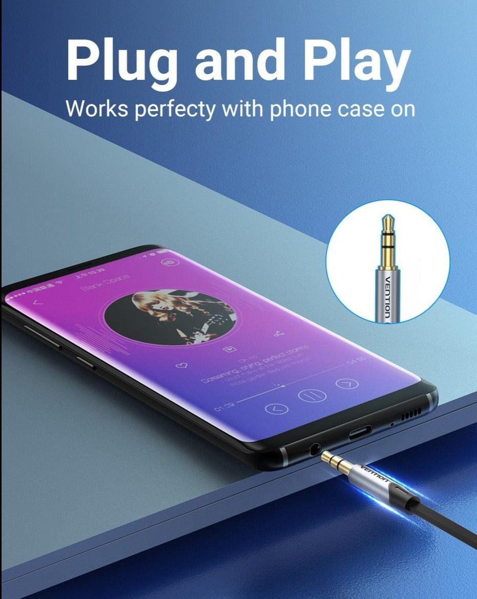 Jack 3.5mm Aux Cable  3.5mm Audio Cable Jack  Headphones Speaker Cable Male Stereo Audio Cable Fabric Braided Compatible For Headphones Smartphone Car Stereos