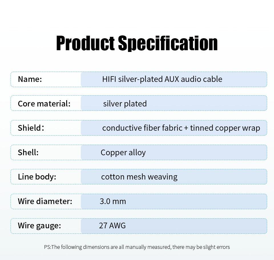 Jack Audio Cable Jack Male To Male Audio Aux Cable For Car Headphone Hi-Fi Stereo Jack Shielded AUX Cord Compatible With Phones Tablets Speaker Wire Line Aux Cord Speaker 3.5mm