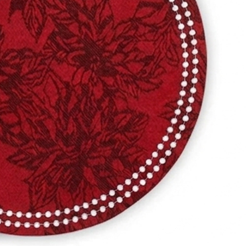 Round Fabric Placemats - Dot Trim