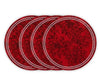 Round Fabric Placemats - Dot Trim