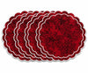 Round Scalloped Placemats - Jacquard