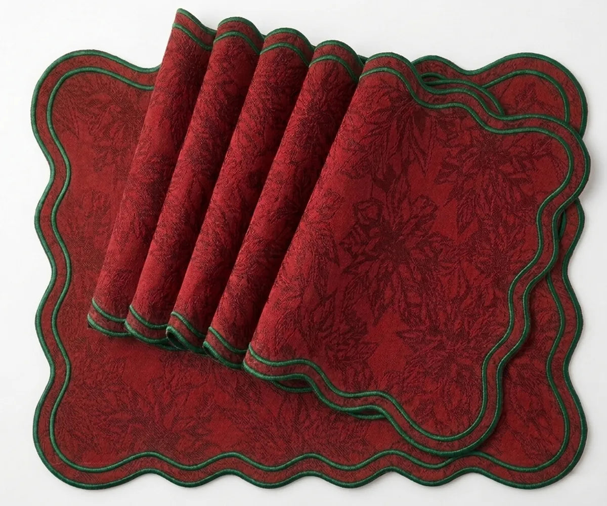 Scalloped Edge Placemats - Jacquard Placemat
