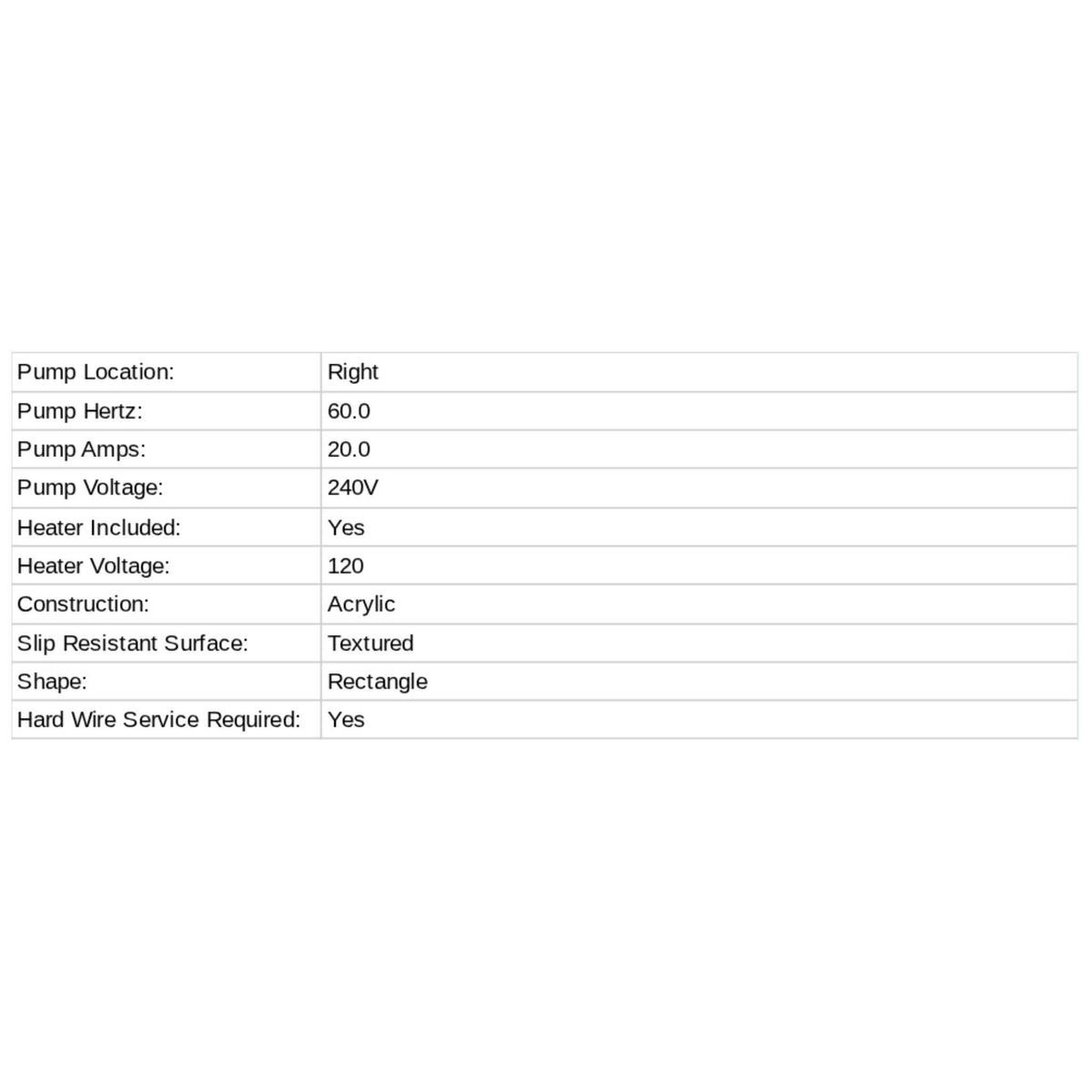 Jacuzzi Elara 72-Inch Rectangle Acrylic Drop-In Whirlpool Bath [JELA7236WLR2XX] (SAK18546)