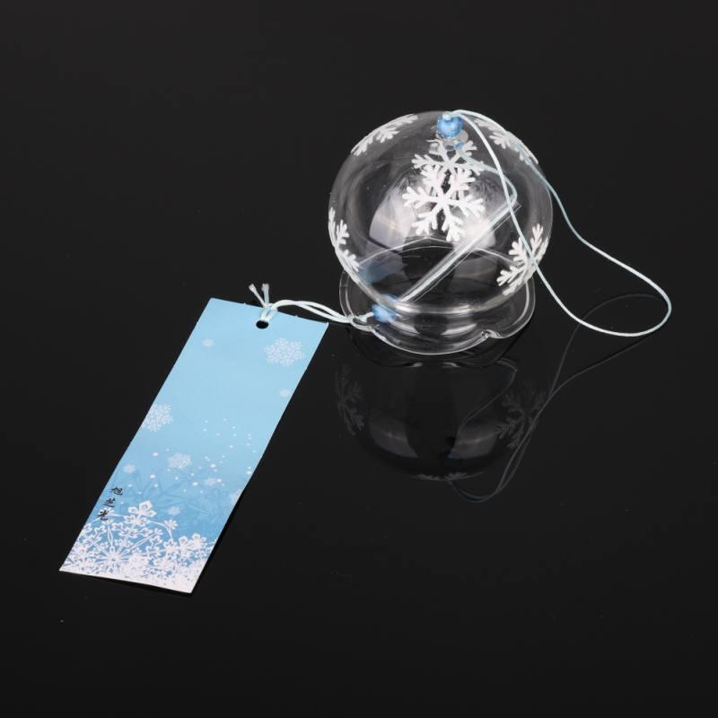Japan Style Hand-paint Sakura Glass Wind Chimes Creative Gifts Painted Window & Door Hanging Bells Decorations Hanging Wind Chime Pendant Label Chimes Wind Bells Gift For Mom Home