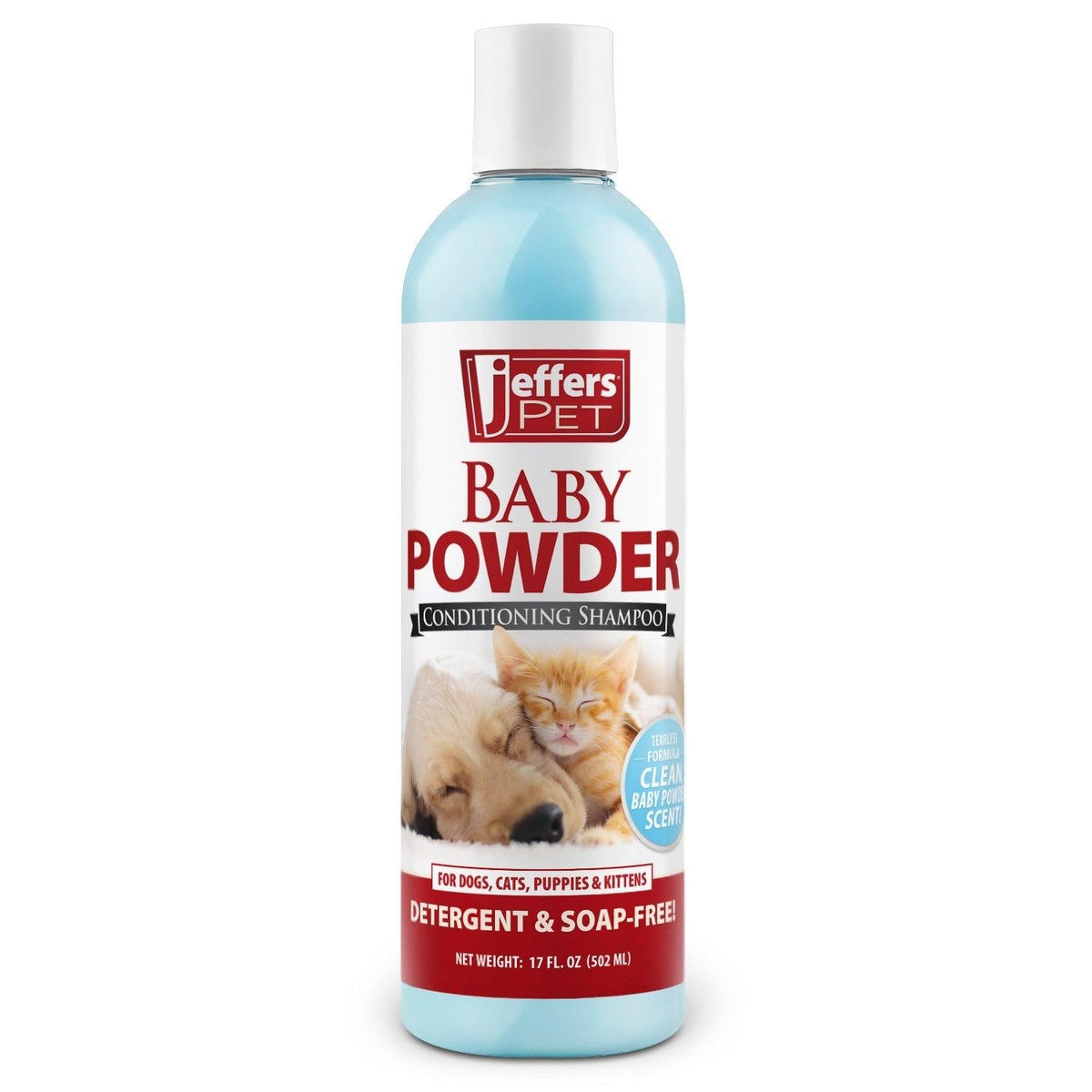 Jeffers Pet Baby Powder Tearless Conditioning Shampoo for Puppies and Kittens