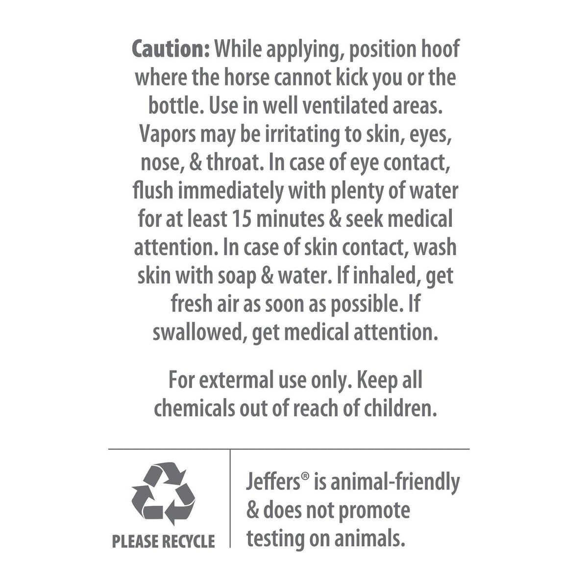 Jeffers Thrush Away Hoof Treatment for Thrush in Horses, 2 oz