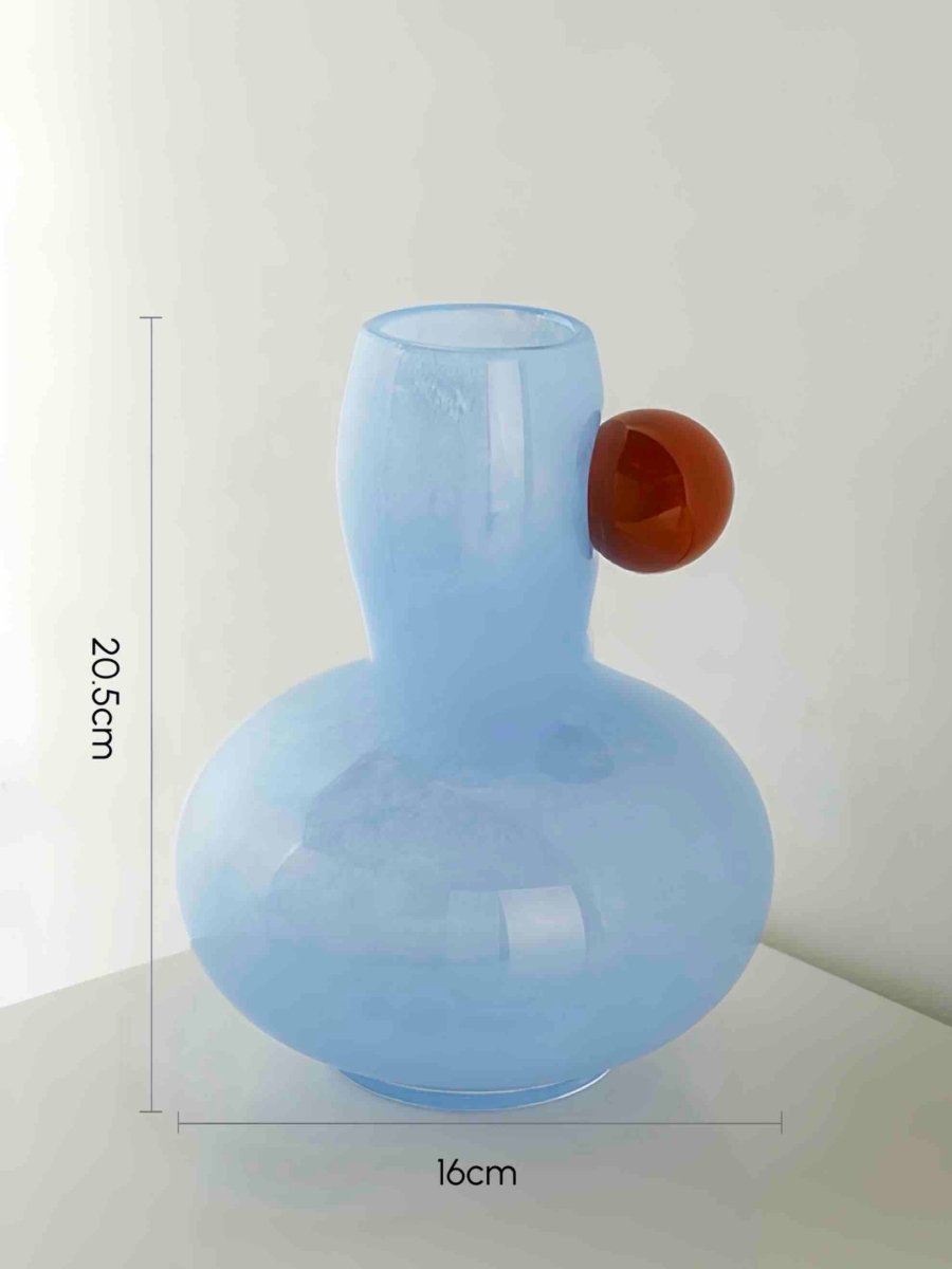 Jelly Bean Bud Vase - Whimsical Dopamine Centerpiece Vase for Gorgeous Tablescape