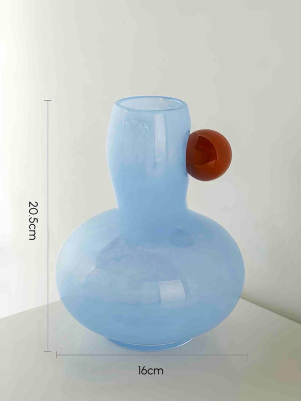 Jelly Bean Bud Vase - Whimsical Dopamine Centerpiece Vase for Gorgeous Tablescape