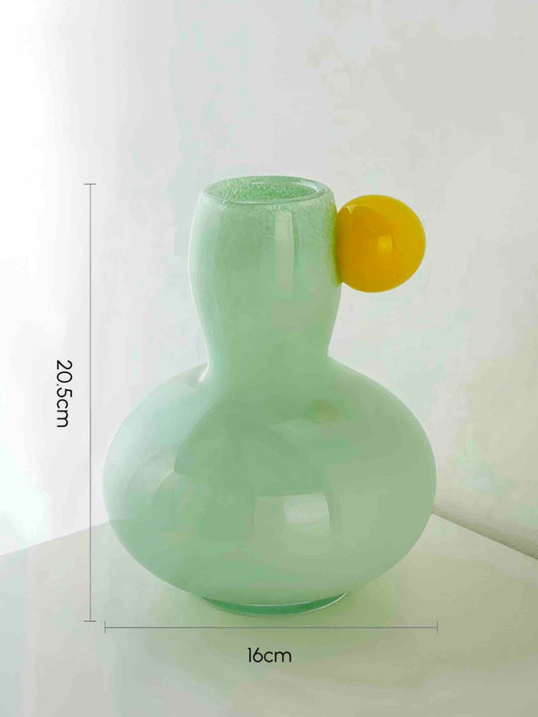 Jelly Bean Bud Vase - Whimsical Dopamine Centerpiece Vase for Gorgeous Tablescape