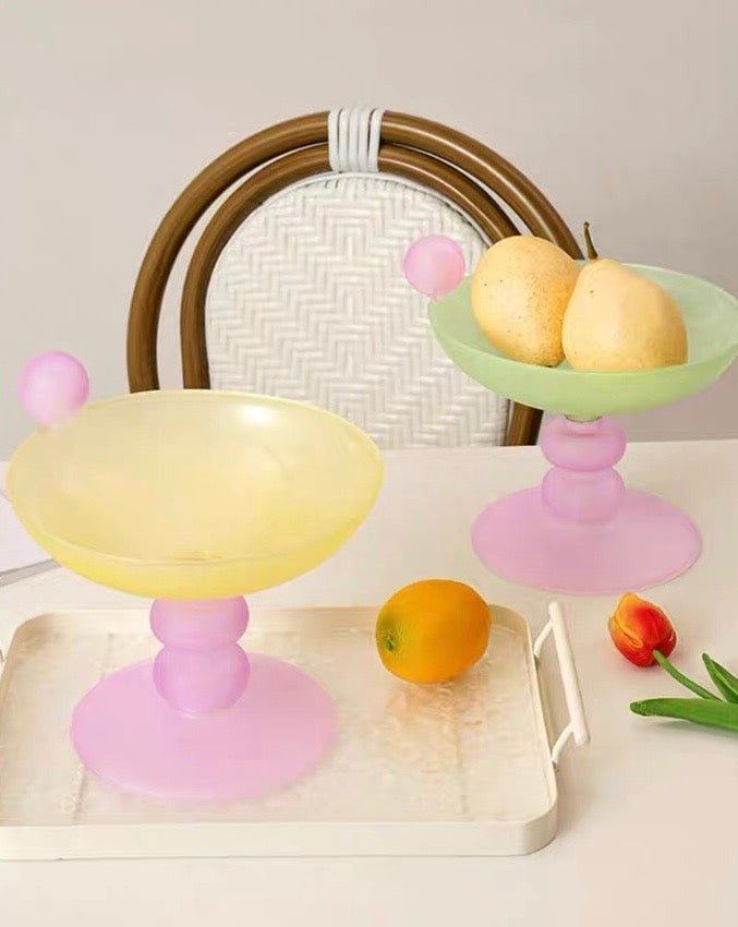Jelly Bean Fruit Bowl - Whimsical Eclectic Dopamine Centerpiece For Table Setting