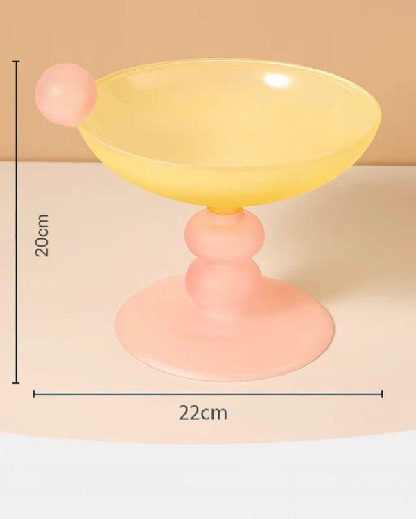 Jelly Bean Fruit Bowl - Whimsical Eclectic Dopamine Centerpiece For Table Setting