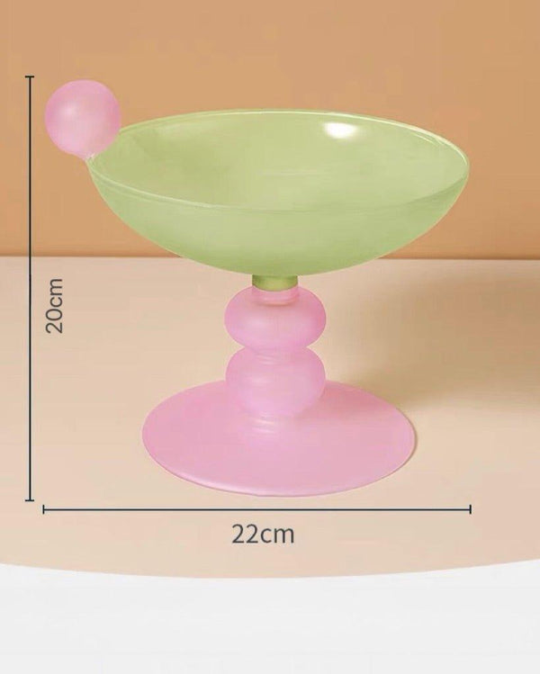 Jelly Bean Fruit Bowl - Whimsical Eclectic Dopamine Centerpiece For Table Setting