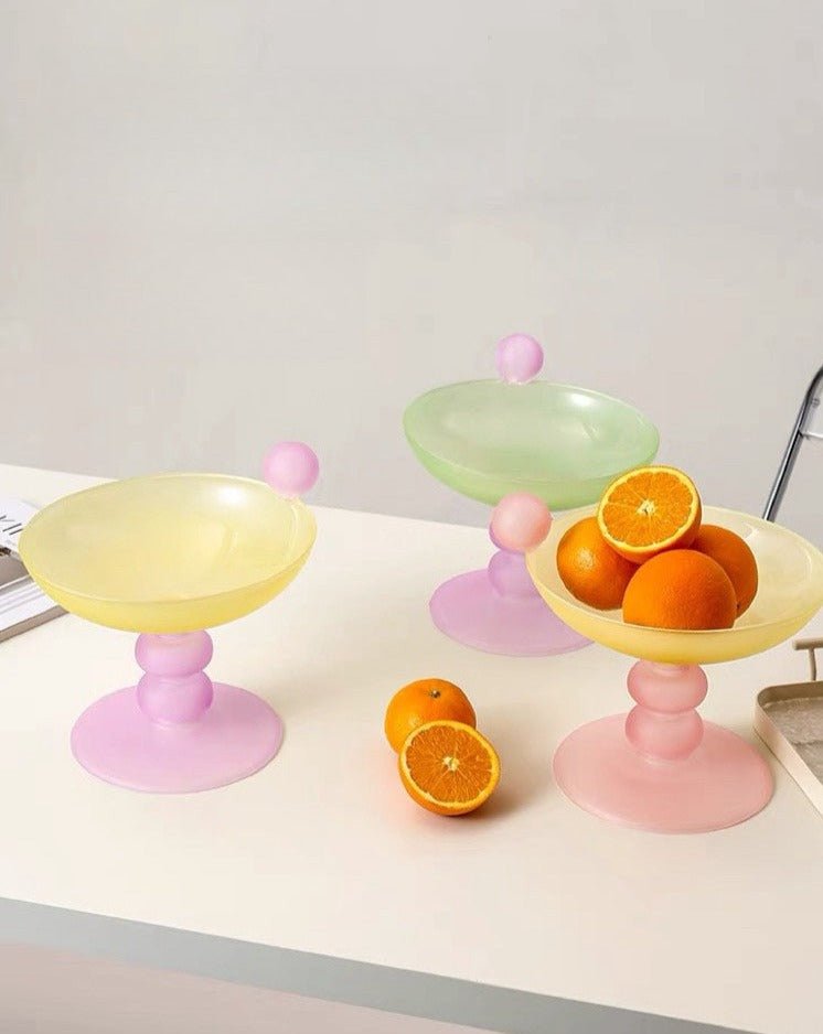 Jelly Bean Fruit Bowl - Whimsical Eclectic Dopamine Centerpiece For Table Setting