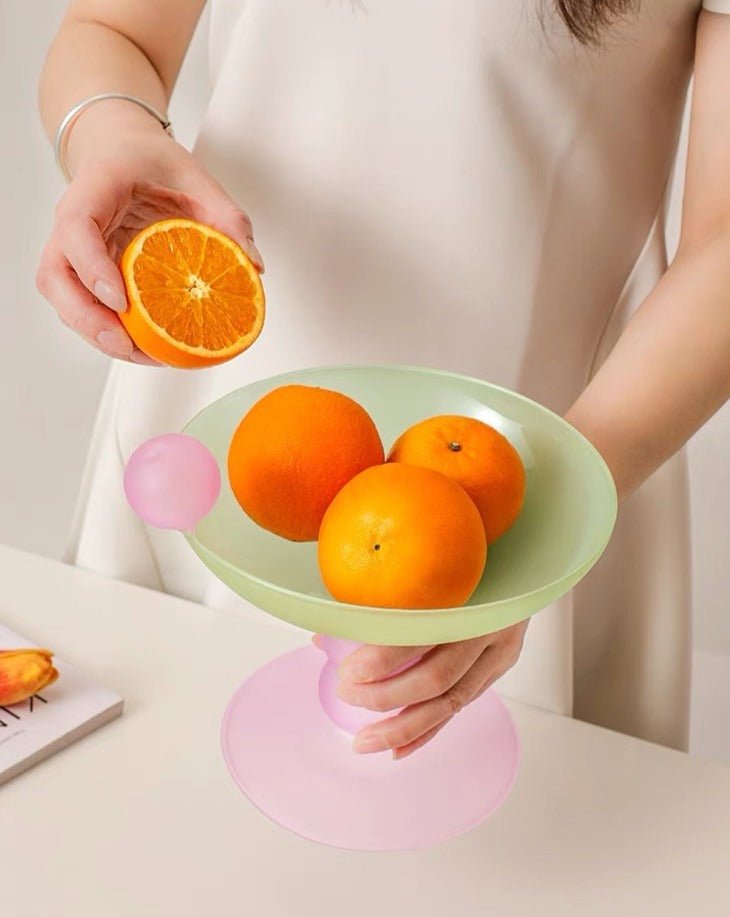 Jelly Bean Fruit Bowl - Whimsical Eclectic Dopamine Centerpiece For Table Setting