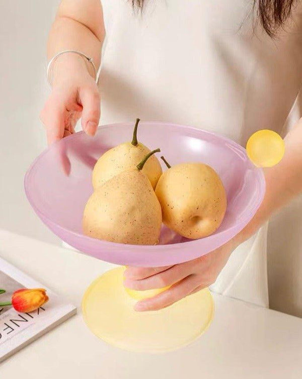 Jelly Bean Fruit Bowl - Whimsical Eclectic Dopamine Centerpiece For Table Setting