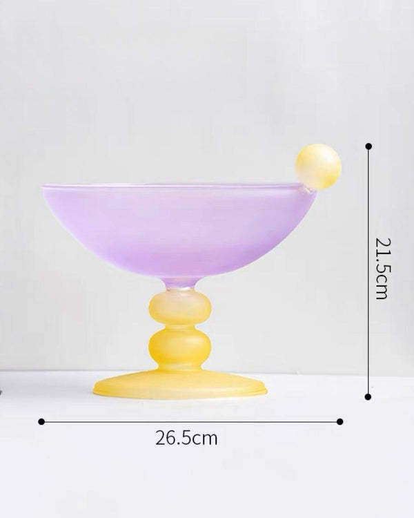 Jelly Bean Fruit Bowl - Whimsical Eclectic Dopamine Centerpiece For Table Setting