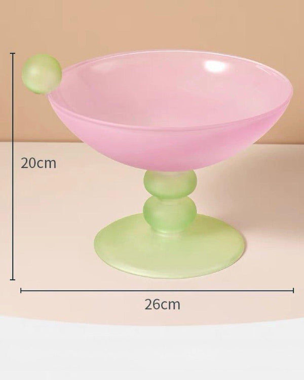 Jelly Bean Fruit Bowl - Whimsical Eclectic Dopamine Centerpiece For Table Setting