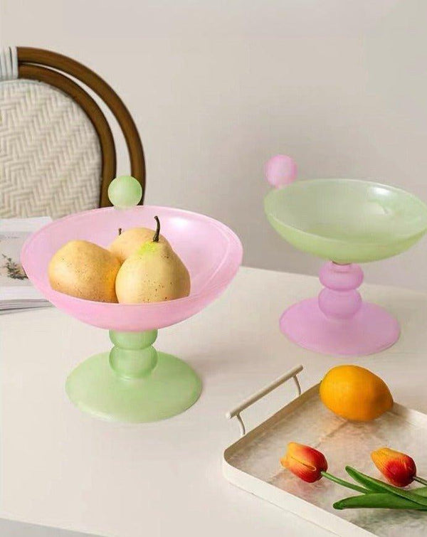Jelly Bean Fruit Bowl - Whimsical Eclectic Dopamine Centerpiece For Table Setting