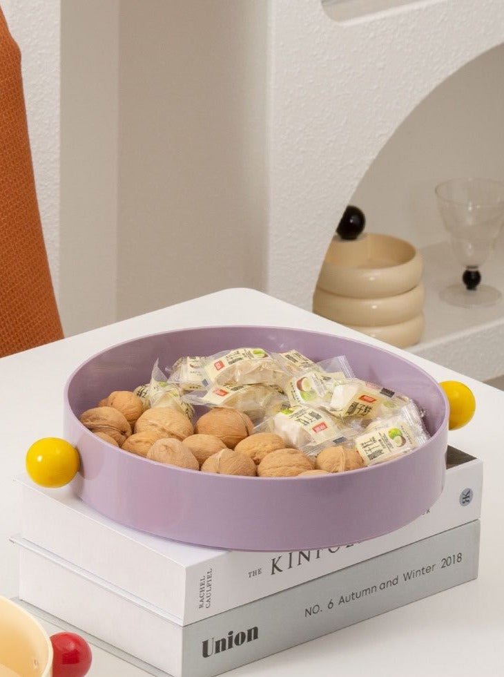 Jelly Bean Fruit Tray, Whimsical Dopamine Decorative Tray