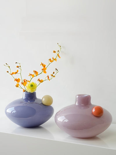 Jelly Bean Turnip Vase - Whimsical Dopamine Table Setting Centrepiece